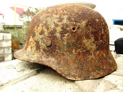 German helmet from Stalingrad