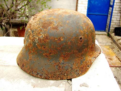 German helmet from Stalingrad