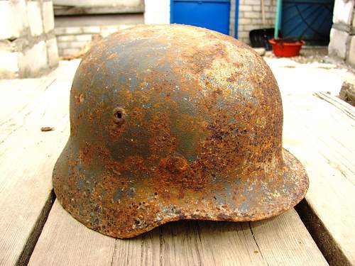 German helmet from Stalingrad