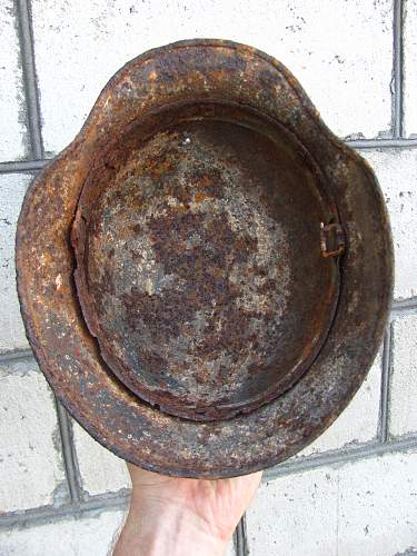 German helmet from Stalingrad