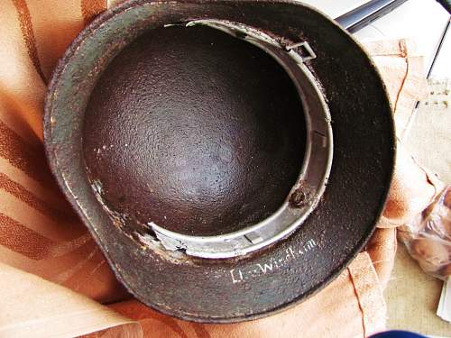 German helmet from Stalingrad