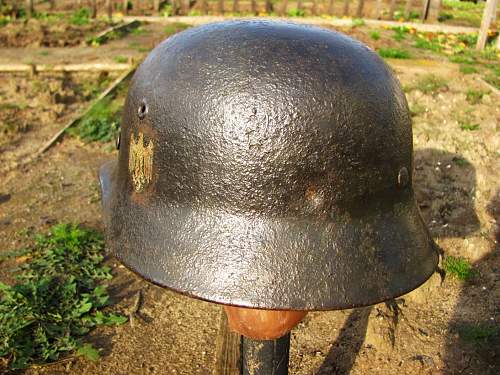 German helmet from Stalingrad