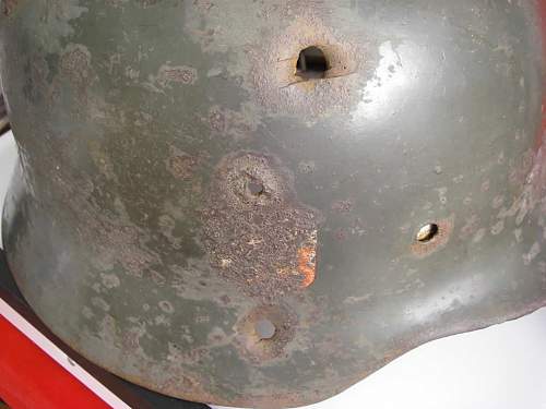 Here are some of my Battle damaged helmets