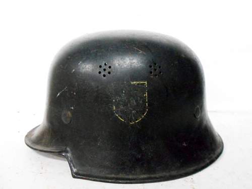 Another 1934 German Luftschutz fire police helmet