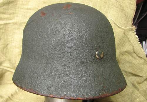 German helmet from Stalingrad