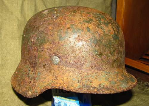 German helmet from Stalingrad