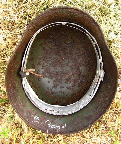 German helmet from Stalingrad