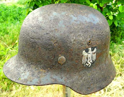 German helmet from Stalingrad