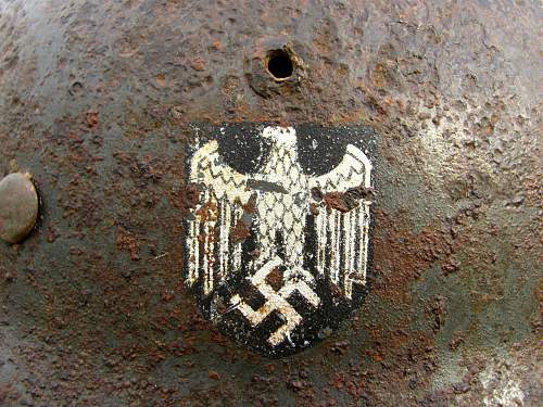 German helmet from Stalingrad