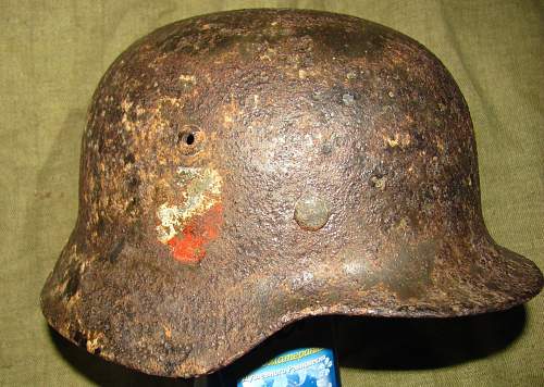 German helmet from Stalingrad