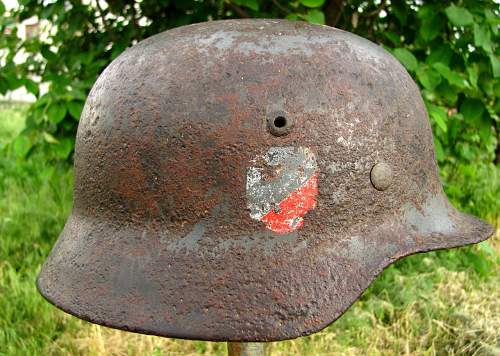 German helmet from Stalingrad