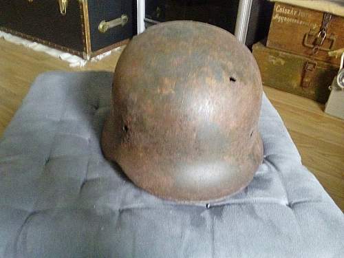 Helmet from &quot;Operation Spring Awakening&quot; March 1945