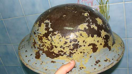Restoration of an British MKII helmet