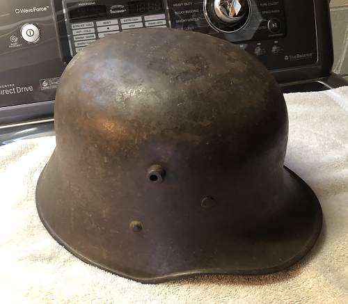 World War One Austrian Helmet - Advice on removing and replacing original split pins