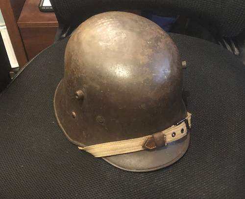 World War One Austrian Helmet - Advice on removing and replacing original split pins