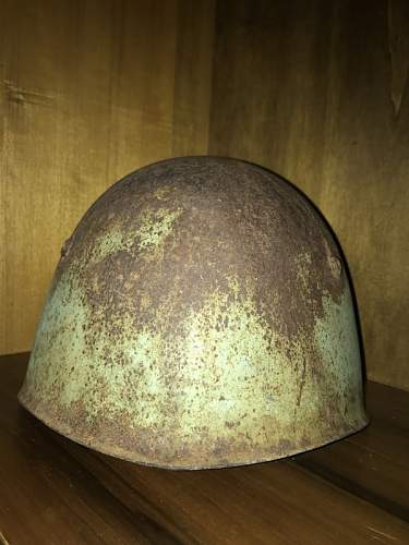 Restoration of a M33 Relic Helmet from Sicily 1943