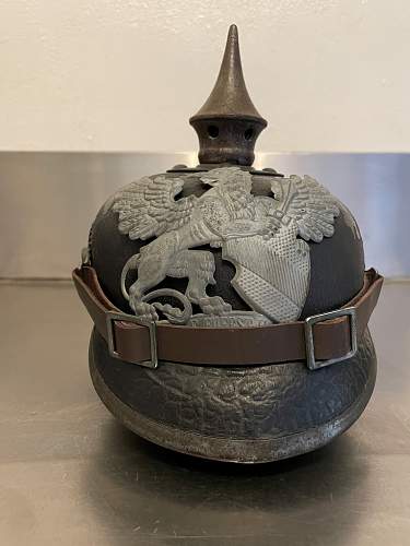 Restoring a Pickelhaube.