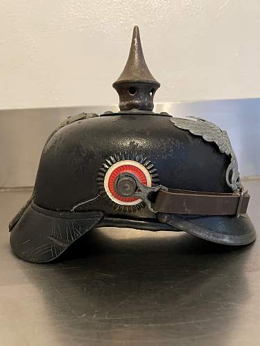 Restoring a Pickelhaube.