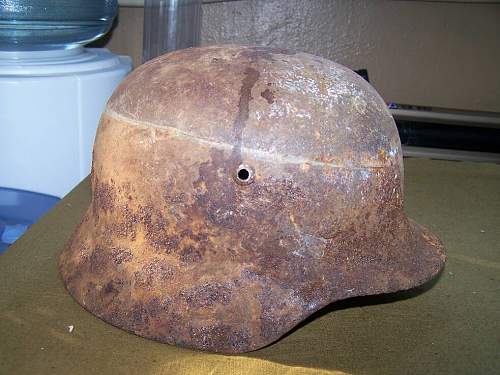 M35 helmet ground found and cleaned