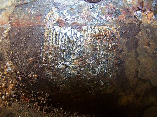 M35 helmet ground found and cleaned