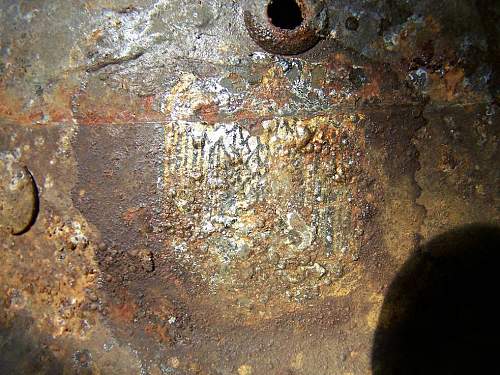 M35 helmet ground found and cleaned