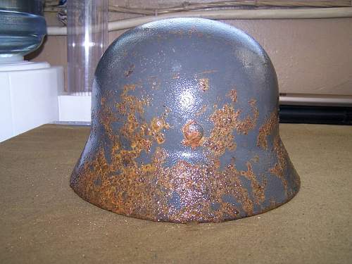 M35 helmet ground found and cleaned