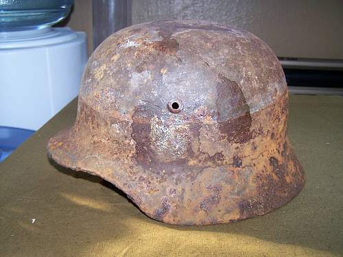 M35 helmet ground found and cleaned