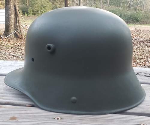 Quist M-16 Helmet restore &amp; factory Graugrün recipe question