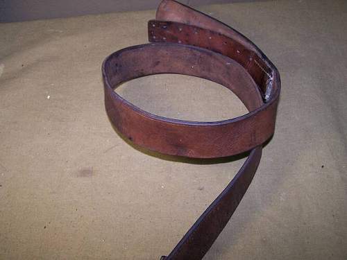 German ww1 belt restoring