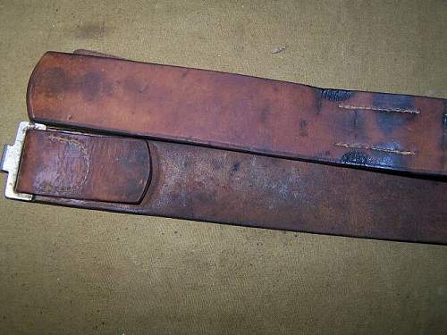 German ww1 belt restoring