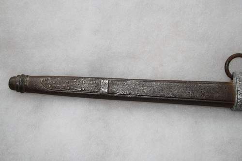 &quot;restoration&quot; of a rusty luftwaffe scabbard