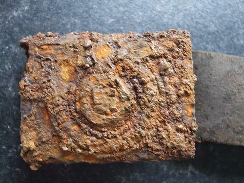 Rusty SS Belt Buckle