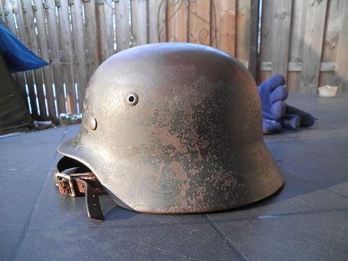 M35 post war re-issued post war Black Helmet