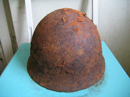 Rusty Japanese Helmet / Help!!/ How to preserve??