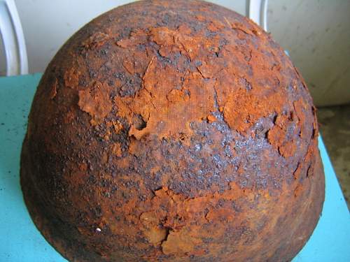 Rusty Japanese Helmet / Help!!/ How to preserve??