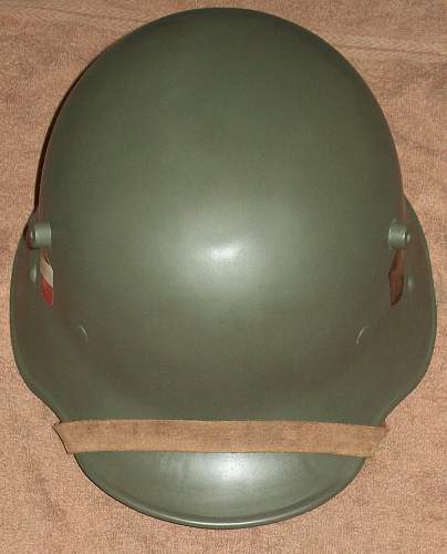 Restored German helmets