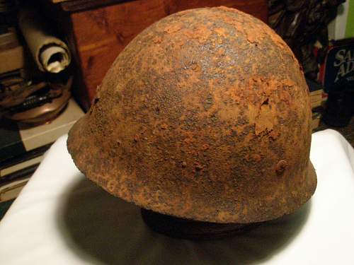 Rusty Japanese Helmet / Help!!/ How to preserve??