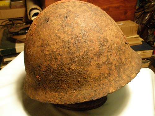 Rusty Japanese Helmet / Help!!/ How to preserve??