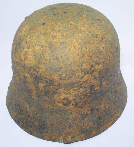 Battle Damaged M40 Relic Helmet: Restoration Candidate?