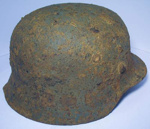 Battle Damaged M40 Relic Helmet: Restoration Candidate?