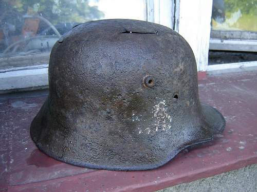 Danzig Police M18 helmet -ground dug