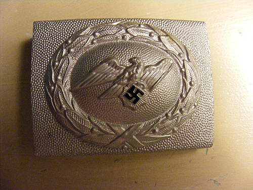 RLB 3rd Pattern EM buckle w/full inscription