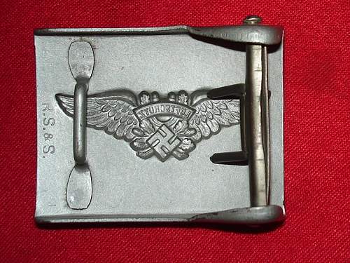 two luftshutz buckles from a grouping