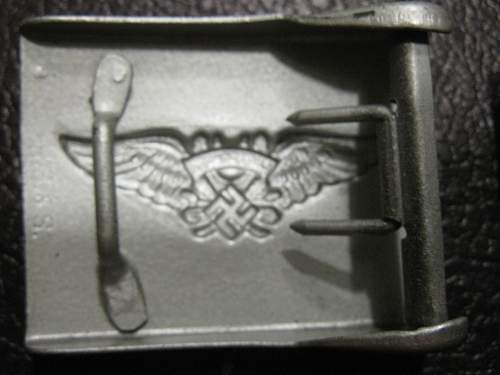 two luftshutz buckles from a grouping