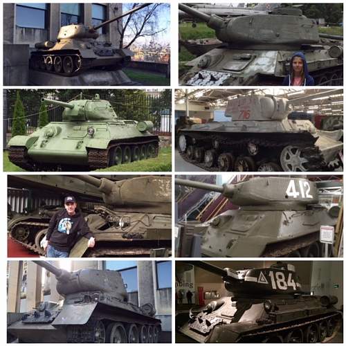 Soviet T-34s I have photographed around Europe