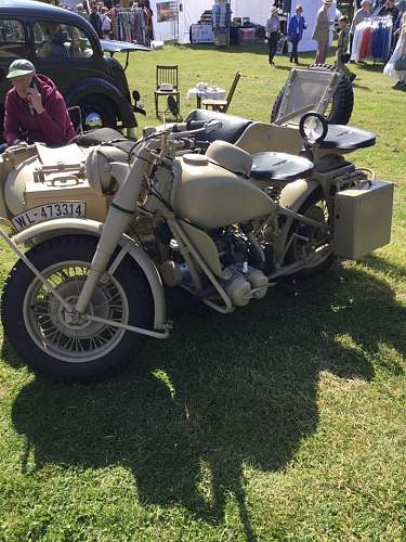 Wartime Motor Cycles I have photographed around Europe