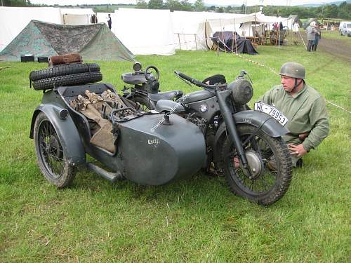 Wartime Motor Cycles I have photographed around Europe