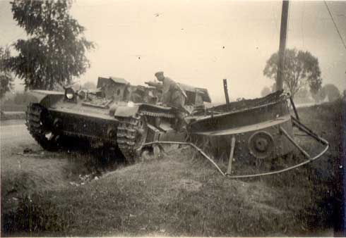 Soviet Russian T 28 tanks destroyed and abandoned by Red Army