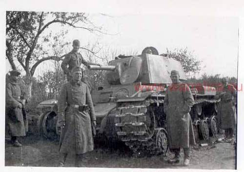 Soviet Russian KV 1 tanks