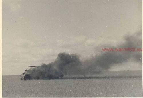 T 34, action, abandoned and destroyed tanks